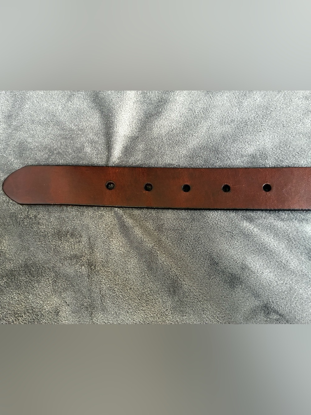 Women’s Fossil Brown Leather Belt with Silver Buckle - Picture 5 of 13